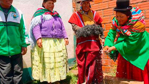 Bolivia health program with water and sanitation