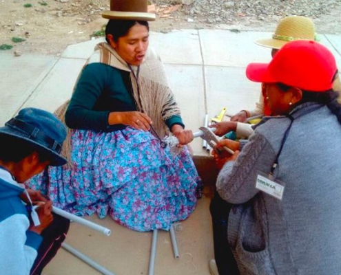 women plumbers konani bolivia