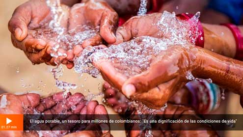 El agua potable, un tesoro para millones de colombianos